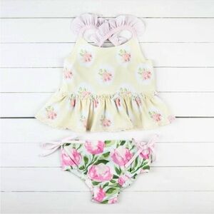 💕Sz 6 SweetHoney gorgeous Maddi Tankini Butter Roses floral swimsuit!!